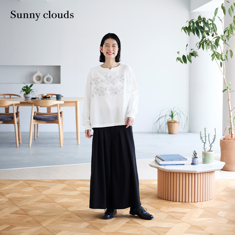 黑色阔腿抗皱裙裤宽松百搭日系