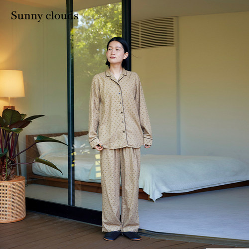 纯棉印花单件上衣睡衣