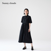 Sunny clouds 女式 桑妮库拉 棉麻连衣裙日式 女巫系列