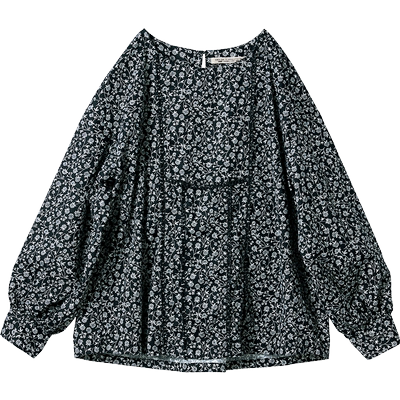 Sunnyclouds女式黑白印花罩衫