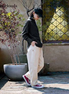 冬季新品 桑妮库拉/Sunny clouds 纯棉山系抓绒内里灯芯绒萝卜裤