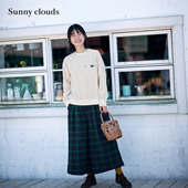 女式 冬季 棉混弹力灯芯绒卫衣奶白 Sunny clouds 新品 桑妮库拉