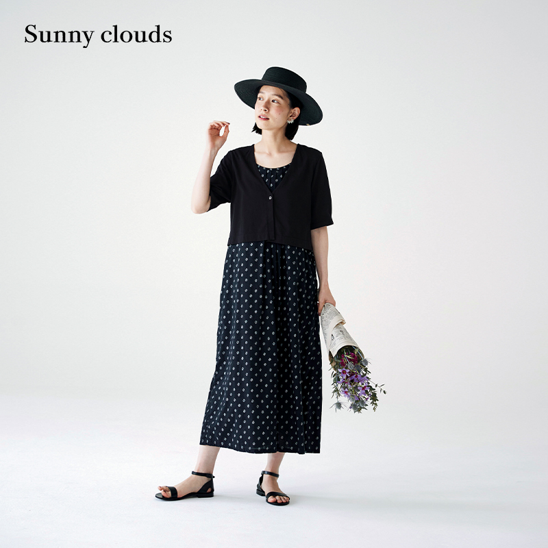 纯棉一等品假两件连衣裙