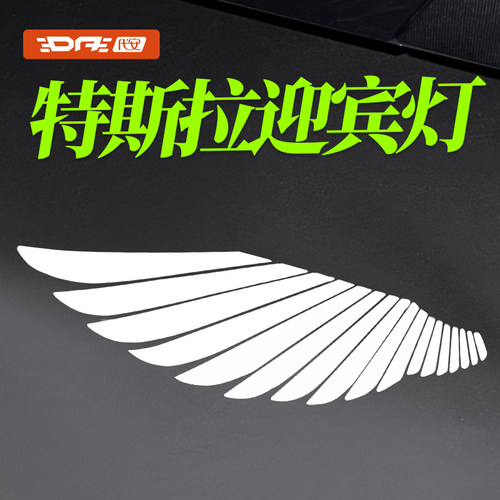 特斯拉车门迎宾灯天使之翼改装