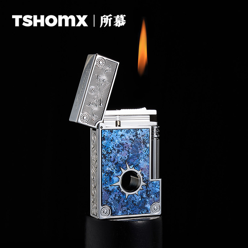 【西部牛仔】TSHOMX朗声打火机雕刻商务男士定制礼物送男朋友正品