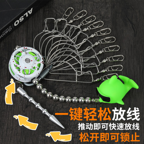 活鱼扣快放轮活鱼扣路亚鱼锁