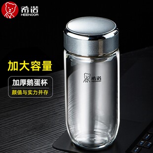 【正品】希诺单层玻璃杯泡茶杯办公鹅蛋杯XN-7715/7716/7717/7718