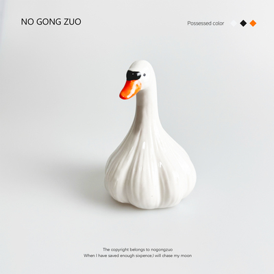 “蒜了鸭 没什么大不了的”创意治愈桌面摆件搞怪节日生日礼物