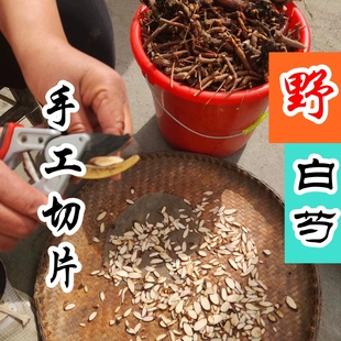纯野生白芍500g自己手工切片 整颗白芍根老农民挖的深山