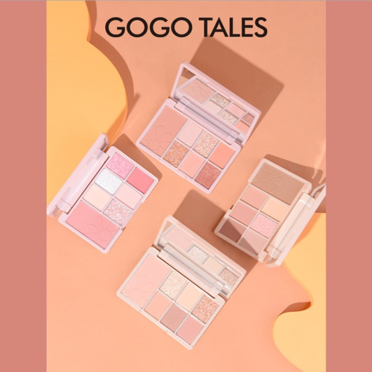 gogotales戈戈舞花嫣初绽眼影盘小夏天平价学生款大地色七色眼影