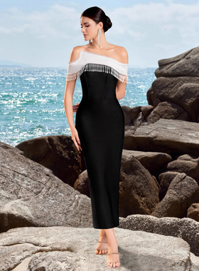 bandage dress sexy slim fit hip hugging party evening dress