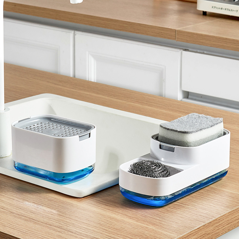 皂液盒Kitchen Soap Press Type Countertop Dish Soap Box
