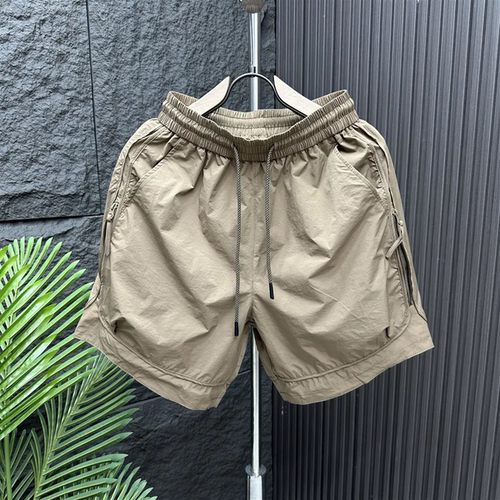 300斤大码拉链装饰短裤男夏季