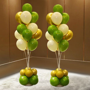 毕业季装饰场景布置氛围气球立柱地飘桌飘教室学校装扮气氛绿色