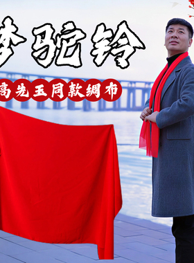 梦驼铃纱巾舞蹈道具高先玉大红色成人古典舞方巾跳舞专用表演道具