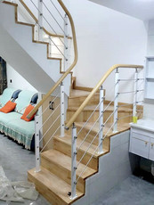 Лестничные перила 楼梯扶手护栏家用loft室内阁楼围栏阳台平台立柱pvc简约现代栏杆