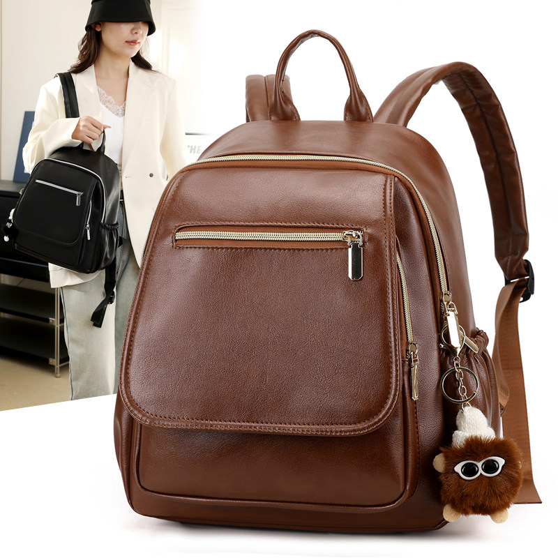 早春新款双肩包小型旅游逛街包复古小号背包轻便母婴包带娃妈咪包