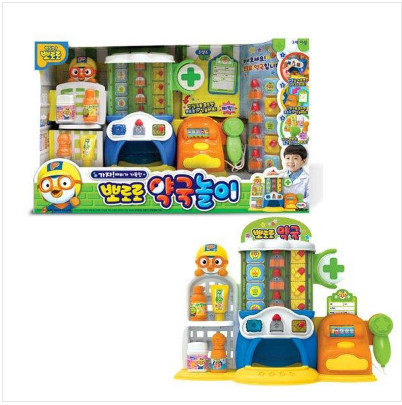 韩国代购pororo宝露露医生角色扮演过家家医药店药局仿真模拟玩具