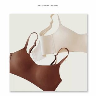 乌云拿铁一片式王炸款超薄内衣蜂窝透气棉聚拢无钢圈可爱优雅bra