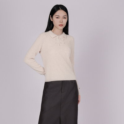 XG/雪歌2025年冬季新款淑女风针织衫女长袖毛衣上衣XK411089AE73