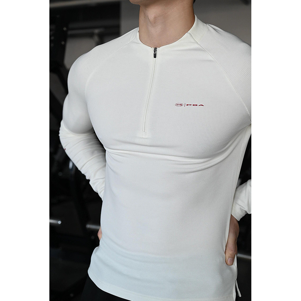 简约白色运动风长袖T恤男士秋冬内搭打底高弹紧身健身训练服上衣,运动服/休闲服装,健身衣,淘宝优惠券,粉丝福利购,淘宝优惠卷