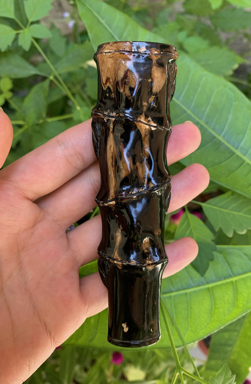 海柳烟嘴雕刻 赤柳竹节男士领导中秋节礼物 海柳原材料精雕工艺品