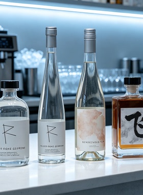 玻璃酒瓶装饰摆件家居酒柜售楼处展厅样板房陈列展示用仿真酒