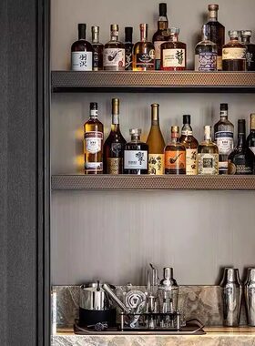 高档仿真瓶洋酒威士忌设计师大平层酒吧现代装饰酒柜酒瓶摆件饰品