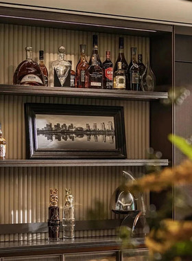 酒店样板间摆件轻奢风客厅酒柜装饰摆件高档假酒瓶民宿软装布置