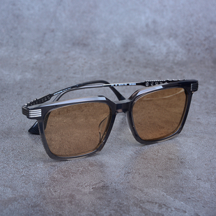 超大框160MM大脸型墨镜男 板材配纯钛方款超轻偏光墨镜 可配近视