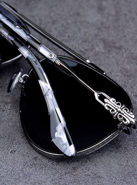 防辐射防紫外线飞行员复古纯钛