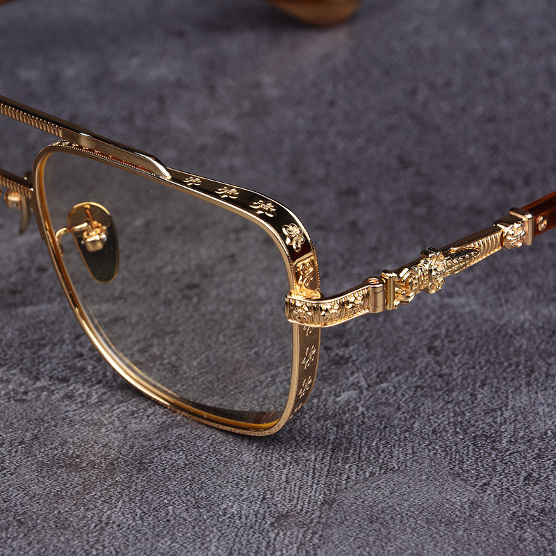 私藏超个性超大框眼镜架 方框超轻纯钛眼镜框 全框复古可配近视镜