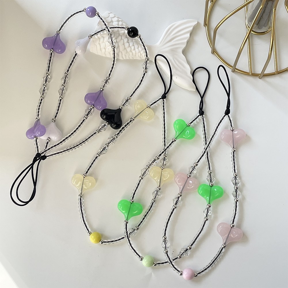 Novi三个爱心系列简约百搭手机链