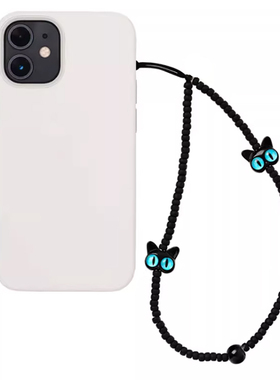 Novi 欧美品牌stringting同款小猫咪米珠短款手机链挂绳ccd相机挂