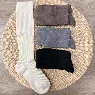 美利奴羊毛成人时尚 搭配长筒袜女士塑性小腿堆堆袜吸湿排汗不捂脚