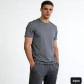 直腰短袖 日常穿搭通勤男士 基础款 16.5μm美利奴全羊毛男户外短袖