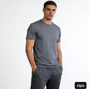 16.5μm美利奴全羊毛男户外短袖基础款日常穿搭通勤男士直腰短袖