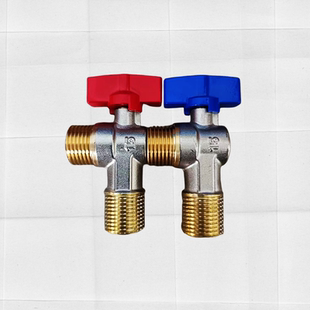 燃气热水器专用大流量三角阀马桶洗菜池家用大通径大水量球心角阀