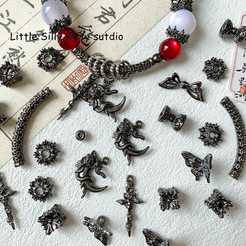 镀亮银高保色手链合金