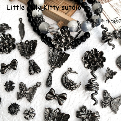 枪黑蛇花蝴蝶合金饰品配件