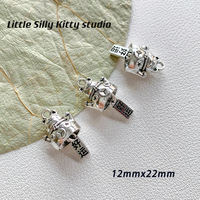 Xiaoben Cat handmade Chinese-style alloy small bell pendant, ancient-style step shake diy bracelet, necklace, earrings, handmade materials thumbnail 6