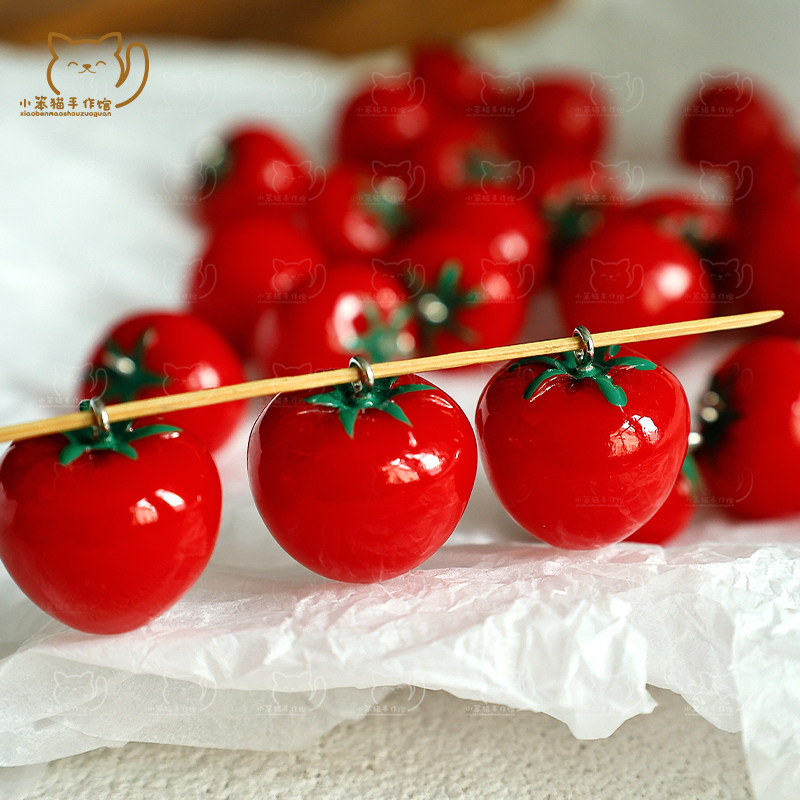 仿真水果红番茄树脂吊坠手工diy串珠包包钥匙手机链挂件饰品配件,饰品/流行首饰/时尚饰品新,其他DIY饰品配件,淘宝优惠券,粉丝福利购,淘宝优惠卷
