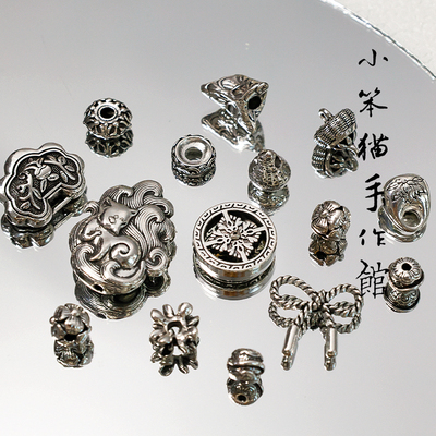 藏银合金隔珠隔片手串配件