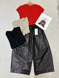 皮裤 针织衫 设计师款 2025早秋新款