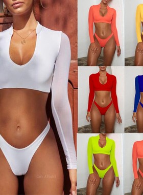 Girl Long sleeve bikini women swimsuit summer wear