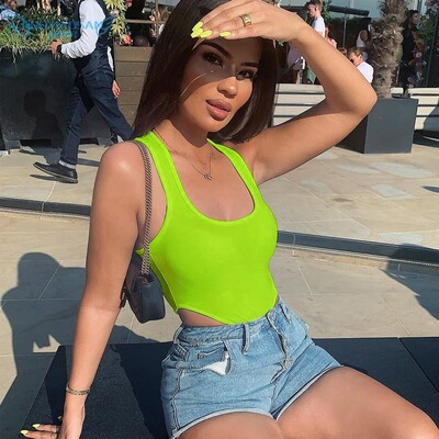 Sexy bodysuit women backless sleeveless vest jumpsuit