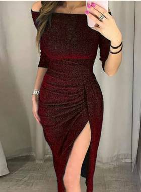 Female evening Gown Women  Sexy Dinner Dress