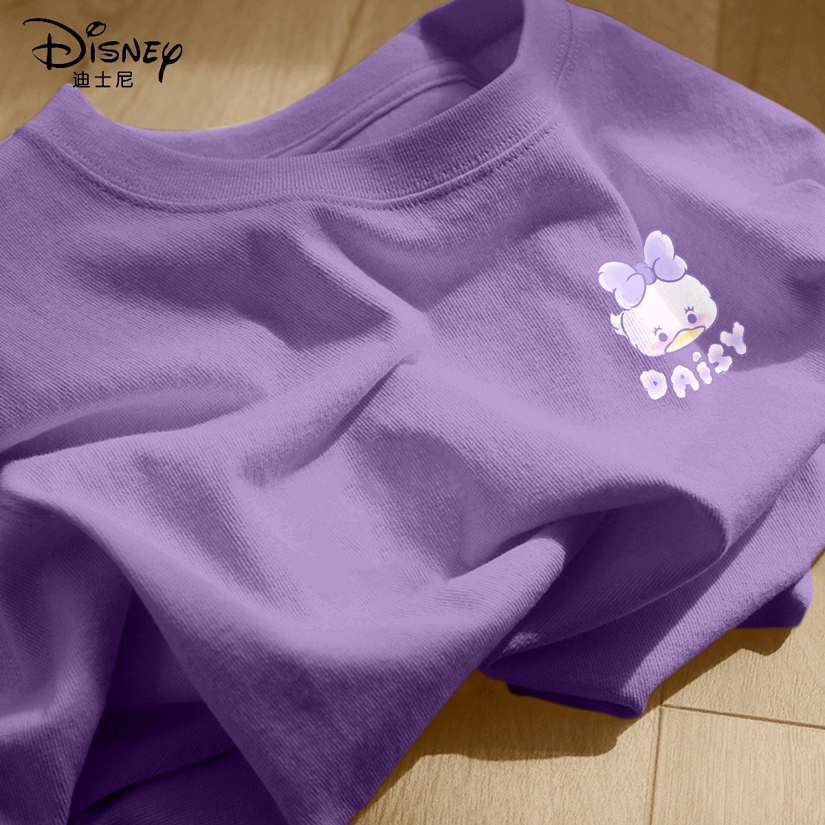 迪士尼女童短袖t恤纯棉2026新款薄款中大童学生体恤儿童夏装上衣