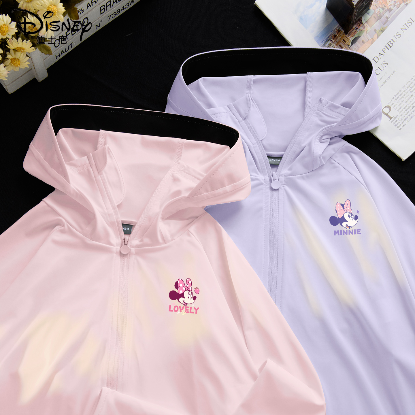 迪士尼女童防晒衣夏季薄款2025新款凉感冰丝防紫外线儿童夏装上衣