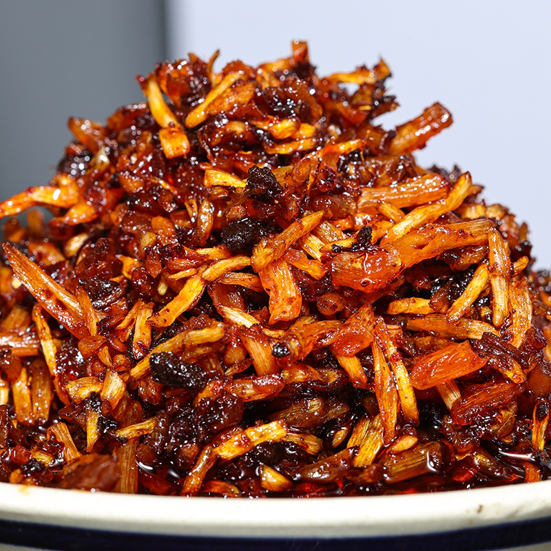 意外美味 香辣鱼腥草 折耳根牛肉风味下饭云贵川特色拌面酱等一味